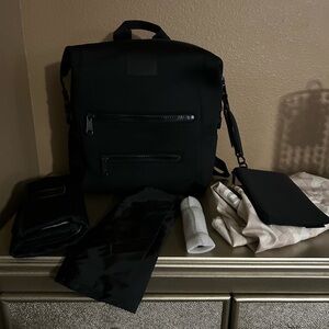 Dagne Dover Indi Diaper Backpack Medium in Onyx NWOT